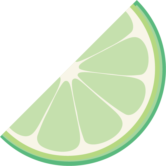 illustration of a lime wedge