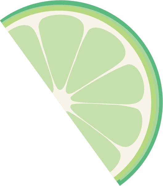 illustration of a lime wedge